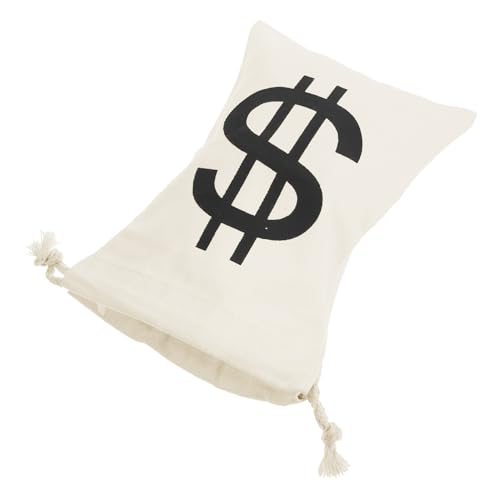 PartyKindom Halloween Piraten Kordelzugbeutel aus Robustem Canvas Goldene Münzen Motiv Wiederverwendbare Süßigkeiten Geschenkaufbewahrungstasche für Halloween Partygeschenke von PartyKindom