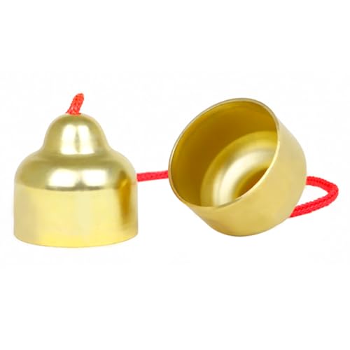 PartyKindom Handglocke aus Kupfer Tragbares Percussion Instrument für Musikinstrument für Musikunterricht Elegante Klangglocke mit Goldenem Finish für Bühnenaufführungen und Musikpädagogik PartyKindom Handglocke aus Kupfer Tragbares Percussion Instrument für Musikinstrument für Musikunterricht Elegante Klangglocke mit Goldenem Finish für Bühnenaufführungen und Musikpädagogik von PartyKindom
