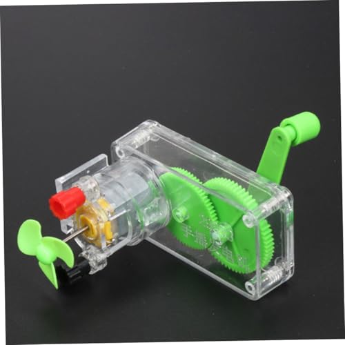 PartyKindom Handkurbel Stromgenerator DIY Experimentierkasten Physik Lernspielzeug für Schüler Tragbarer Elektrischer Generator Sicherer Mechanischer Energie umwandler für von PartyKindom