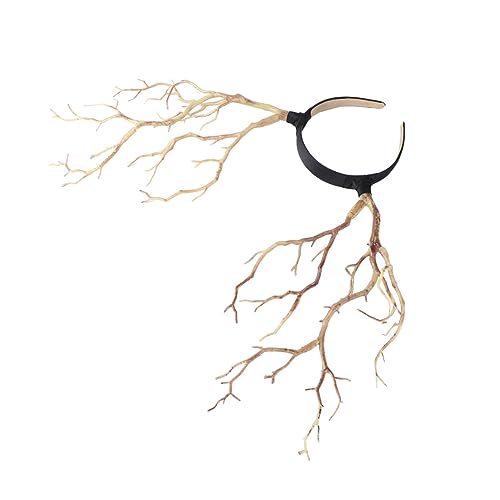PartyKindom Hexenhorn Haarreif Halloween Kopfschmuck Damen Leichtes Kunstvolles Party Haarschmuck Cosplay Zubehör für Karneval und Fotoshootings PartyKindom Hexenhorn Haarreif Halloween Kopfschmuck Damen Leichtes Kunstvolles Party Haarschmuck Cosplay Zubehör für Karneval und Fotoshootings von PartyKindom