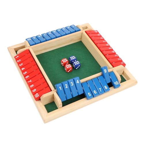 PartyKindom Holz Brettspiel mit Würfeln und Zahlen Robustes Partyspiel für Spieler Interaktives Gesellschaftsspiel aus Sicherem Holzmaterial für Familien Freunde und Unterhaltung PartyKindom Holz Brettspiel mit Würfeln und Zahlen Robustes Partyspiel für Spieler Interaktives Gesellschaftsspiel aus Sicherem Holzmaterial für Familien Freunde und Unterhaltung von PartyKindom