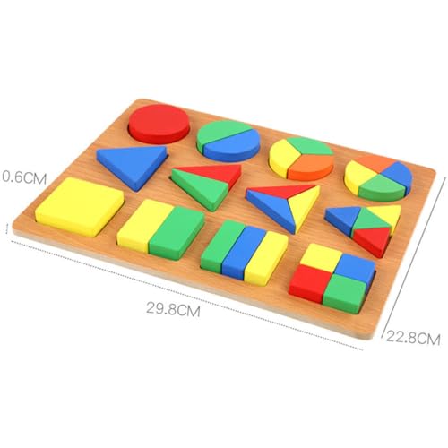 PartyKindom Holz Puzzle mit Bunten Geometrischen Formen Montessori Lernspiel für DIY Steckspiel aus Langlebigem Holz Fördert Formen Farberkennung Motorische Fähigkeiten PartyKindom Holz Puzzle mit Bunten Geometrischen Formen Montessori Lernspiel für DIY Steckspiel aus Langlebigem Holz Fördert Formen Farberkennung Motorische Fähigkeiten von PartyKindom