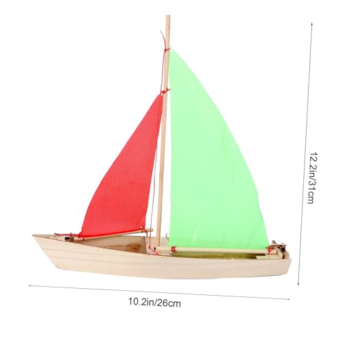 PartyKindom Holz Segelboot Bausatz für Pädagogisches DIY Holzboot ohne Kleber Fördert Feinmotorik und Kreativität Robustes Holzmaterial Zufällige Farben Geschenk für Jungen Zufällige Farbe von PartyKindom