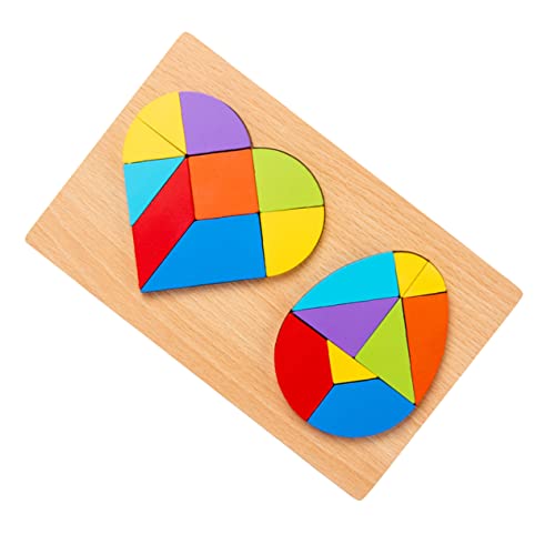 PartyKindom Holz Tangram Puzzle für Herz und Eierform Pädagogisches Holzspielzeug Konzentration Motorischen und Sozialen Fähigkeiten für Jungen und Mädchen PartyKindom Holz Tangram Puzzle für Herz und Eierform Pädagogisches Holzspielzeug Konzentration Motorischen und Sozialen Fähigkeiten für Jungen und Mädchen von PartyKindom
