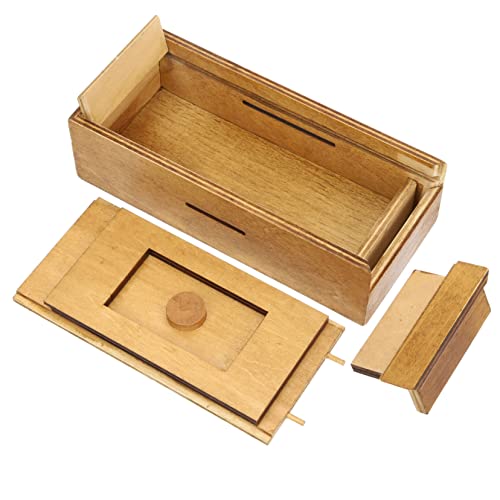 PartyKindom Holzspielzeug mit Verstecktem Fach Kognitive Spielzeugbox für Puzzle Gehirnleistung Sicher und Langlebig aus Hochwertigem Holz für Geld Karten und Schmuck PartyKindom Holzspielzeug mit Verstecktem Fach Kognitive Spielzeugbox für Puzzle Gehirnleistung Sicher und Langlebig aus Hochwertigem Holz für Geld Karten und Schmuck von PartyKindom