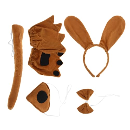 PartyKindom Hundekostüm für Weiches Hundehaarband Fliege Nase Pfotenhandschuhe Bequemes und Realistisches Cosplay für Jungen und Mädchen Geeignet für Karneval und Party PartyKindom Hundekostüm für Weiches Hundehaarband Fliege Nase Pfotenhandschuhe Bequemes und Realistisches Cosplay für Jungen und Mädchen Geeignet für Karneval und Party von PartyKindom