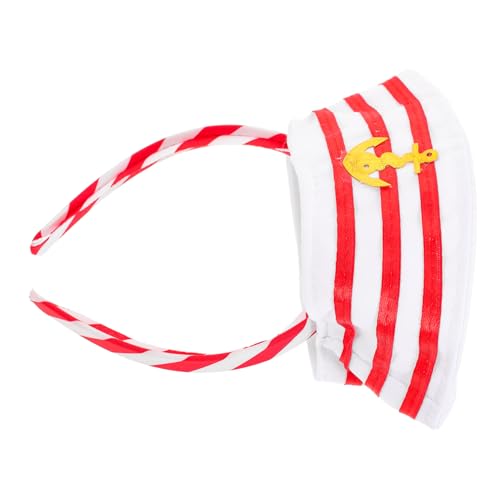 PartyKindom Hut Haarband Matrosen Stirnband für Partys Nautisches Kostüm Zubehör für Cosplay für Einzigartiges für Veranstaltungen von PartyKindom