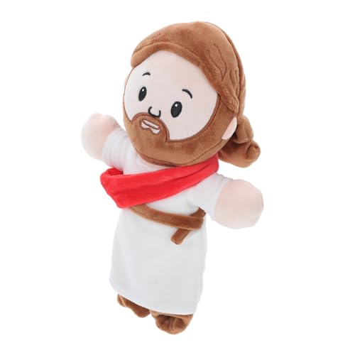 PartyKindom Jesus Plüschfigur Niedliches Kuscheltier für Religiöse Geschenkidee für Weihnachten Ostern Taufen Komfortabler Dekokissen für Zuhause Vielseitig Einsetzbar als Trostspielzeug von PartyKindom