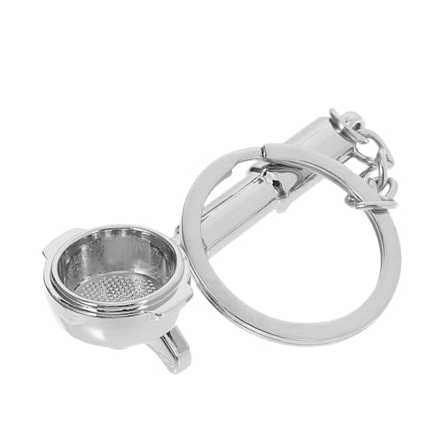 PartyKindom Kaffeethema Schlüsselbund Metallauto Key Ring Kaffeewerkzeuge Schlüsselhaltergeschäft Feier Souvenir Polished Bag Kaffee Charme Schlüsselbund von PartyKindom