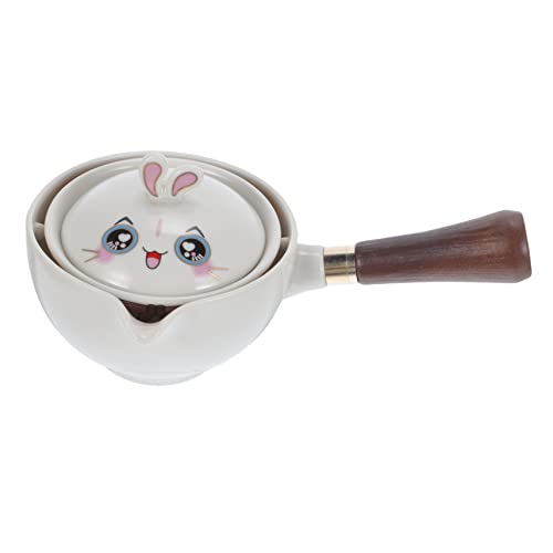 PartyKindom Kanne mit Seitengriff aus Keramik Retro-Wasserkocher Teebecher mit Teesieb mit Teesieb Filter kaffeepadmaschine Sieb Wasserkocher Teegeschirr aus Keramik hölzern Weiß PartyKindom Kanne mit Seitengriff aus Keramik Retro-Wasserkocher Teebecher mit Teesieb mit Teesieb Filter kaffeepadmaschine Sieb Wasserkocher Teegeschirr aus Keramik hölzern Weiß von PartyKindom