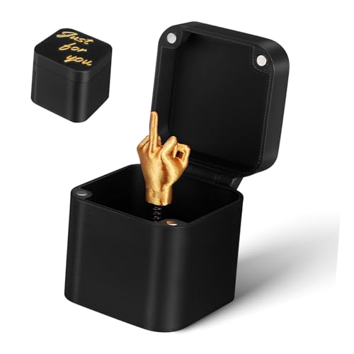 PartyKindom Kasten Parodie auf die Mittelfingerbox Streiche für unhöflich lustig büro Geburtstagsgeschenk Streichschachteln für gefälschtes Plastik PartyKindom Kasten Parodie auf die Mittelfingerbox Streiche für unhöflich lustig büro Geburtstagsgeschenk Streichschachteln für gefälschtes Plastik von PartyKindom