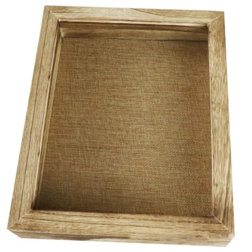 PartyKindom Kasten schutzbox aufbewahrungsdose dekoringe wand polsterung verstauungsboxen Künstliche Hängepflanzen Pin Vitrine Halter Aufhänger LED Medaillenvitrine Blumenpresse Rahmen hölzern von PartyKindom