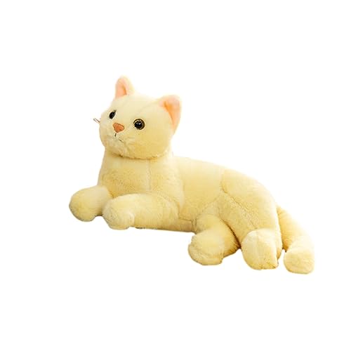 PartyKindom Katze Plüschtier Plüschtier- Katze Kuscheltier Katze ausgestopfte Tiere Plüschkatze Stofftier Katzenplüsch katzenspielzeug Katzenpuppe Plüschtier mit Katzensimulation Gelb PartyKindom Katze Plüschtier Plüschtier- Katze Kuscheltier Katze ausgestopfte Tiere Plüschkatze Stofftier Katzenplüsch katzenspielzeug Katzenpuppe Plüschtier mit Katzensimulation Gelb von PartyKindom