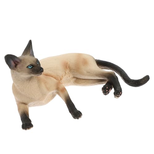 PartyKindom Katzenfigur aus Kunststoff Realistische Siamkatze Deko für Wohnzimmer Restaurant und Kinderzimmer Perfektes für und Fans Dekorative Katzenstatue PartyKindom Katzenfigur aus Kunststoff Realistische Siamkatze Deko für Wohnzimmer Restaurant und Kinderzimmer Perfektes für und Fans Dekorative Katzenstatue von PartyKindom
