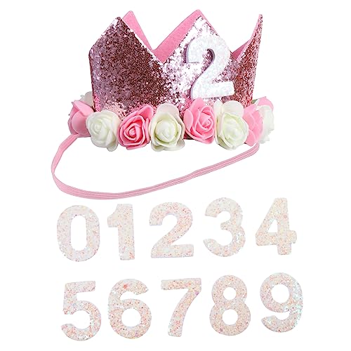 PartyKindom Kindergeburtstag Zahlen Kronen Teilig Wiederverwendbare Bunte Geburtstagskrone für Jungen und Mädchen Diy Rosa Krone mit Weißen Ziffern Partyhut für Geburtstagsfeier Zubehör PartyKindom Kindergeburtstag Zahlen Kronen Teilig Wiederverwendbare Bunte Geburtstagskrone für Jungen und Mädchen Diy Rosa Krone mit Weißen Ziffern Partyhut für Geburtstagsfeier Zubehör von PartyKindom
