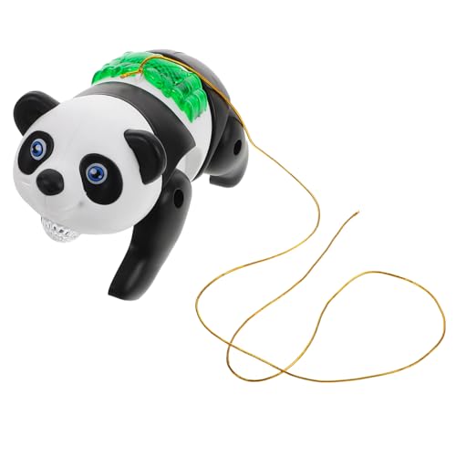 PartyKindom Kinderkinder Laufspielzeug Elektronische Panda mit Musik Plüsch Panda Bewegliches für Laufendes Panda- Tierspielzeug Plastik Black von PartyKindom