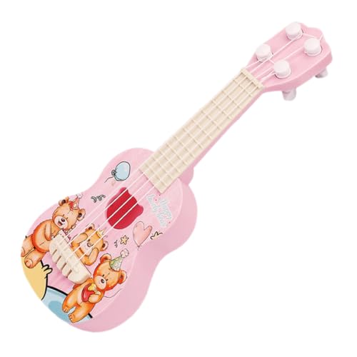 PartyKindom Kinderspielzeug Mini Ukulele aus Robustem Bunte Cartoon Gitarre mit Spielerisches Musikinstrument für Anfänger und Kleinkinder und Partyzubehör für Fröhliche Hawaii Mottos von PartyKindom