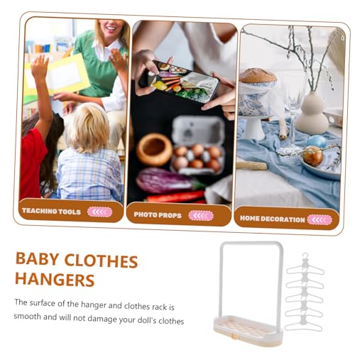 PartyKindom Kleiderständer für Puppen Teiligen Kunststoff Kleiderbügeln Stabiler und Glatter Puppenkleiderhalter zur Platzsparenden Aufbewahrung von Puppenkleidung und Zubehör PartyKindom Kleiderständer für Puppen Teiligen Kunststoff Kleiderbügeln Stabiler und Glatter Puppenkleiderhalter zur Platzsparenden Aufbewahrung von Puppenkleidung und Zubehör von PartyKindom