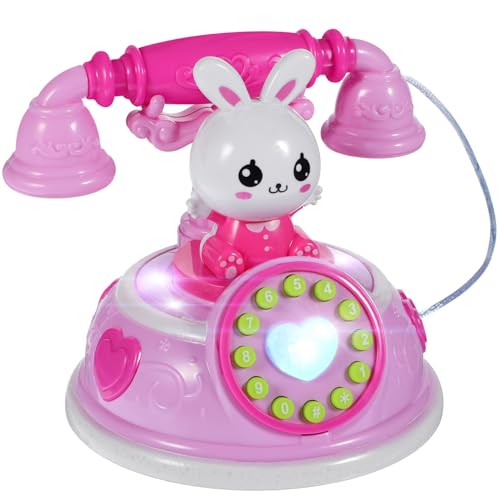 PartyKindom Kleines Spielzeugtelefon aus Kunststoff für Pädagogisches Lernspielzeug mit Süßem Design Fördert Soziale Fähigkeiten und Kognitive Entwicklung für Rollenspiele Batteriefrei PartyKindom Kleines Spielzeugtelefon aus Kunststoff für Pädagogisches Lernspielzeug mit Süßem Design Fördert Soziale Fähigkeiten und Kognitive Entwicklung für Rollenspiele Batteriefrei von PartyKindom