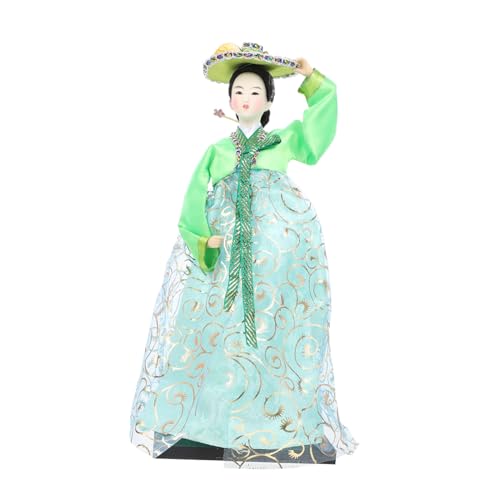 PartyKindom Koreanische Hanbok Puppe Handgefertigte Stofffigur im Koreanischen Stil als Dekoration für Wohnzimmer und Schreibtisch für Freunde Zufällige Farbe Zufällige Farbe von PartyKindom