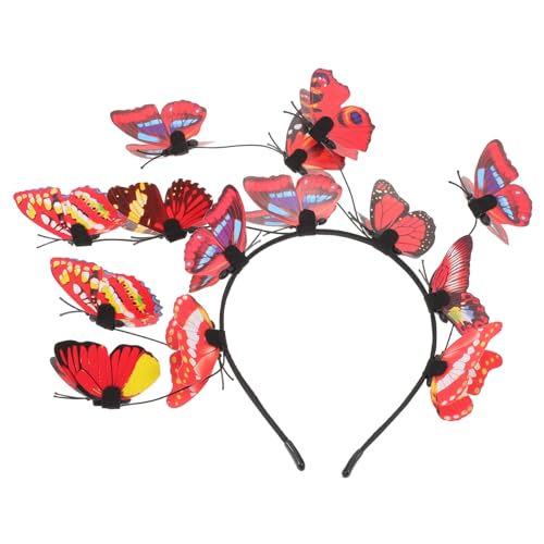PartyKindom Koreanisches Braut-haarband mit Filigranen Schmetterlings-applikationen Leichtes Komfortables Design Romantisch für Hochzeiten Festivals und Festliche Anlässe von PartyKindom