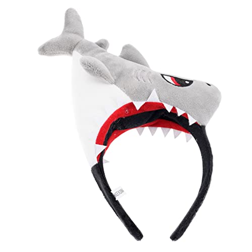 PartyKindom Kostüm Haarreif Shark Headband aus Robustem und Kunststoff Passend Lustiges Stirnband für Frauen Halloween Party Fasching Karneval und Festtags Deko von PartyKindom