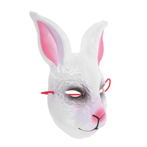 PartyKindom Kreative Hasenmaske für Halloween Einzigartige Cosplay Maske Hochwertigem zu Tragen für Partys und Veranstaltungen Auffälliges Design für Unvergessliche von PartyKindom