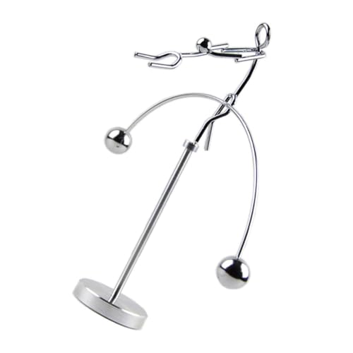 PartyKindom Kreatives Balance aus Eisen und Aluminium Physikalisches Dynamisches Gleichgewicht Modell Langlebige Schreibtischdekoration für Büro und Zuhause Lehrreiches Geschenk für Freunde von PartyKindom