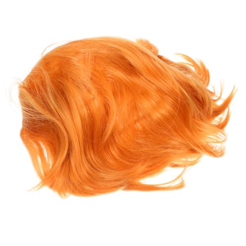 PartyKindom Kurze Herrenperücke Aus Hitzebeständigen Goldenen Kunstfasern Für Cosplay Halloween Und Kostümpartys Mit Bequemlichkeit Und Einfachem Styling von PartyKindom