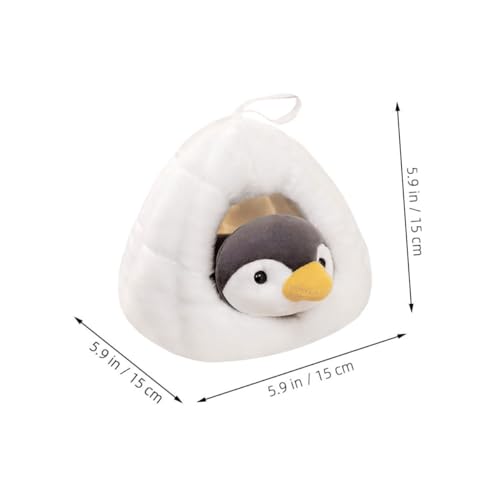 PartyKindom Kuschelweiches Plüschtier Pinguin Stofftier Niedliches Flauschiges Kuscheltier Detailreich Verarbeitet Dekoratives Tragbares Schmusetier für Sofa Bett und Auto von PartyKindom