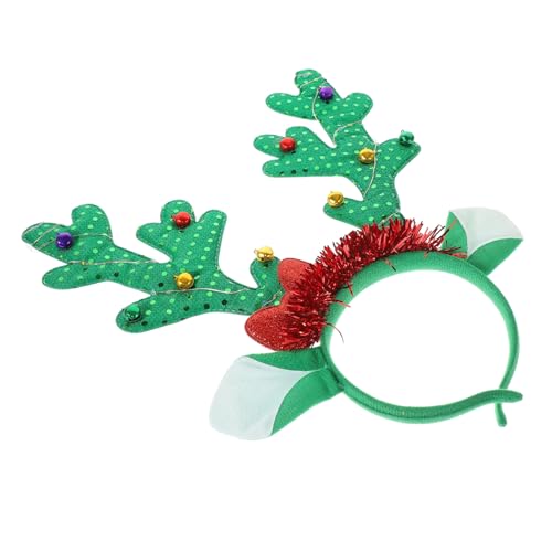PartyKindom LED Weihnachtsstirnband Rentiergeweih Elastisch mit Blinkenden Lichtern Weihnachtskopfband für Erwachsene und Bequemes Festtagsaccessoire für Weihnachts und Winterpartys PartyKindom LED Weihnachtsstirnband Rentiergeweih Elastisch mit Blinkenden Lichtern Weihnachtskopfband für Erwachsene und Bequemes Festtagsaccessoire für Weihnachts und Winterpartys von PartyKindom