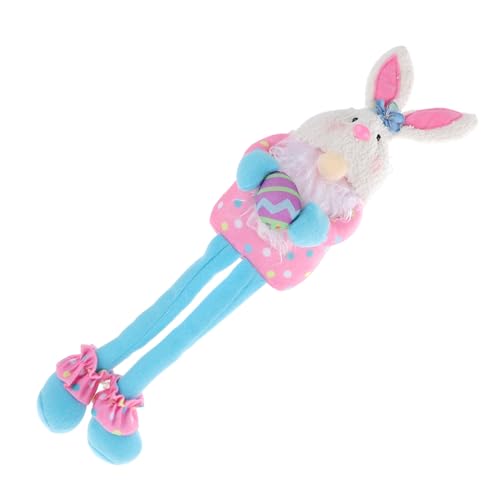 PartyKindom Langbeiniges Hasen Kuscheltier aus Weichem Polyester Lebendige Cartoon Dekoration und Vielseitiges Party Accessoire Plüschtier für Kinderzimmer und Fotorequisiten von PartyKindom