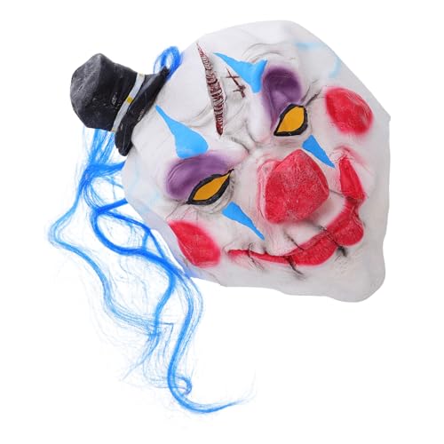 PartyKindom Leichte Clown Maske für Erwachsene Bequeme Halloween Masquerade mit Realistischem Design Langlebiges Material für Karneval Cosplay und Party Unisex Zubehör PartyKindom Leichte Clown Maske für Erwachsene Bequeme Halloween Masquerade mit Realistischem Design Langlebiges Material für Karneval Cosplay und Party Unisex Zubehör von PartyKindom