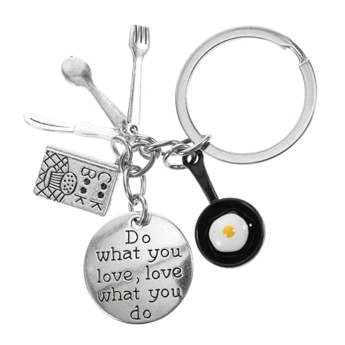 PartyKindom Leichter Schlüsselanhänger Küchenutensilien Design Dekorativer Schlüsselring für Schlüssel und Taschen Robustes Kochgeschirr Anhänger Multifunktionales Accessoire für Alltag und PartyKindom Leichter Schlüsselanhänger Küchenutensilien Design Dekorativer Schlüsselring für Schlüssel und Taschen Robustes Kochgeschirr Anhänger Multifunktionales Accessoire für Alltag und von PartyKindom