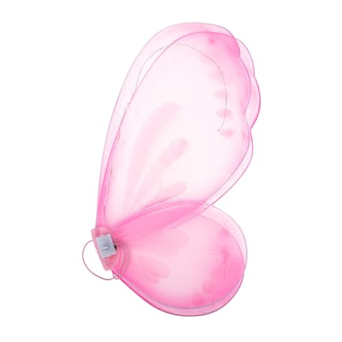 PartyKindom Leuchtende Schmetterlingsflügel Flügel aus Leichtem und Vliesstoff Robust und Komfortabel Mädchen Accessoire für Karneval Halloween Bühnenauftritte und Cosplay von PartyKindom