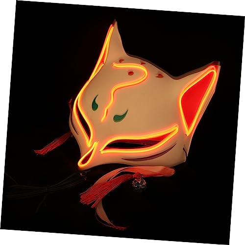 PartyKindom Luminous Fox Mask für Halloween Lustige Leuchtende Cosplay Maske für Karneval und Kostümparty Einfach zu Tragen für Fotos PartyKindom Luminous Fox Mask für Halloween Lustige Leuchtende Cosplay Maske für Karneval und Kostümparty Einfach zu Tragen für Fotos von PartyKindom