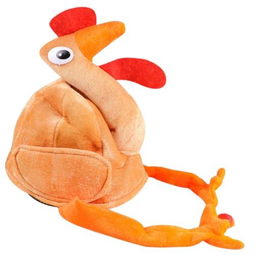 PartyKindom Lustiger Truthahnhut Karnevalsmütze für Halloween Weihnachts und Thanksgiving Party Atmungsaktiver Bequemer Dekorativer Kostümhut für Fasching und Bühnenauftritte von PartyKindom