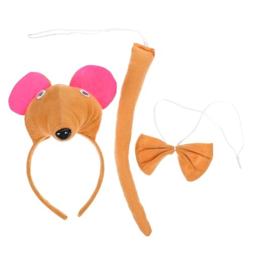 PartyKindom Mädchen Haarreif mit Mausohren Schleife und Niedliches Cartoon Kostüm accessoire für Fasching Karneval Halloween und Cosplay und Modisch von PartyKindom