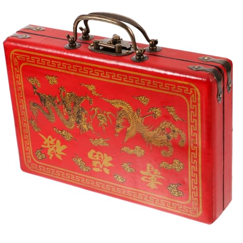 PartyKindom Mahjong Aufbewahrungsbox Deckel Praktische und Leichte Mahjong im Vintage Stil für Mehrere Sets für Freunde und Familie PartyKindom Mahjong Aufbewahrungsbox Deckel Praktische und Leichte Mahjong im Vintage Stil für Mehrere Sets für Freunde und Familie von PartyKindom