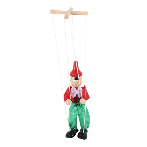 PartyKindom Marionetten Holzpuppen Handgefertigt Interaktive Spielzeuge für Erwachsene Bewegliche Fäden Kreatives Puppentheater für Familien und Partys Zufällige Farbe Zufällige Farbe von PartyKindom