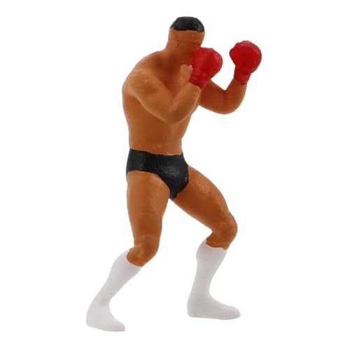 PartyKindom Maßstab Boxfigur Miniatur Modell Figur für Modelleisenbahn Zubehör Realistische Detailgetreue Miniatur für Diorama Sandtisch Sammler von PartyKindom