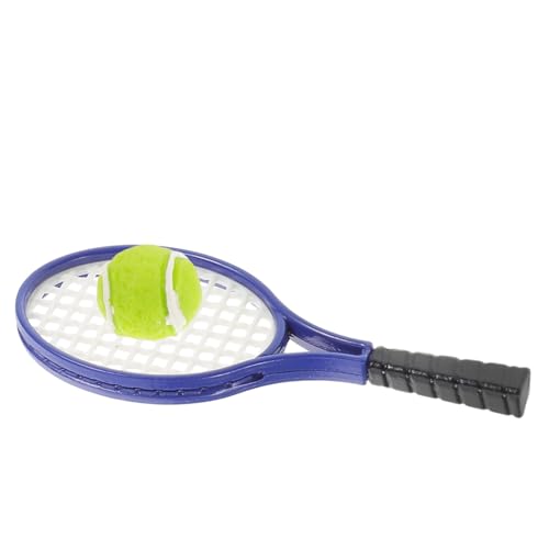 PartyKindom Maßstab Detailreiches Puppenhaus Zubehör mit Ball Dekoratives Mini Sportset für Schrank Schreibtisch und Kreative Miniaturszenen von PartyKindom