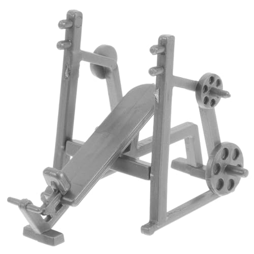PartyKindom Maßstab Robust Glatt Mini Fitnessstudio Dekoration Für Puppenhaus Sandtisch Zubehör Detailgetreues Mini Fitnessstudio Zubehör von PartyKindom