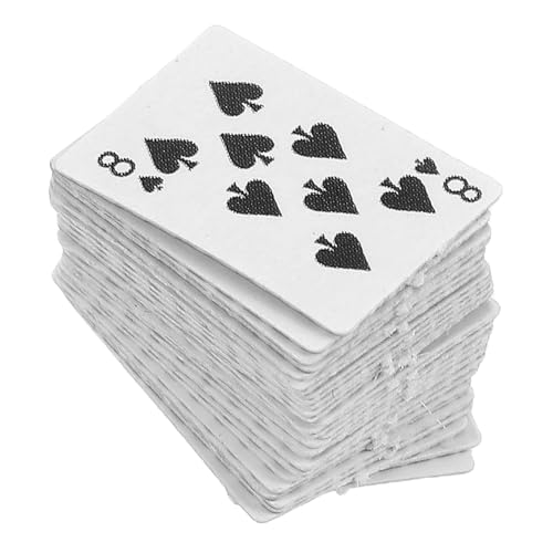 PartyKindom Maßstab Süße Pokerkarten Detailgetreu Robustes Dekoration und Sammlerstück für Enthusiasten PartyKindom Maßstab Süße Pokerkarten Detailgetreu Robustes Dekoration und Sammlerstück für Enthusiasten von PartyKindom