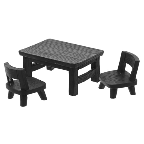 PartyKindom Micro Landscape Miniatur Möbel Set Schwarze Harz Tisch Stühle Lifelike Design Puppenhaus Zubehör Für DIY Garten Dekoration Mikrolandschaft PartyKindom Micro Landscape Miniatur Möbel Set Schwarze Harz Tisch Stühle Lifelike Design Puppenhaus Zubehör Für DIY Garten Dekoration Mikrolandschaft von PartyKindom