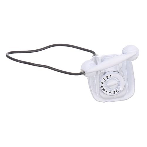 PartyKindom Mini -Handtelefon Mini-Telefon Puppenhauszubehör kleine Telefonstatue Miniatur-Retro-Telefonmodell Puppenhaus-Miniaturtelefon Miniatur -Vintage -Telefone Telefon Figur Metall Weiß PartyKindom Mini -Handtelefon Mini-Telefon Puppenhauszubehör kleine Telefonstatue Miniatur-Retro-Telefonmodell Puppenhaus-Miniaturtelefon Miniatur -Vintage -Telefone Telefon Figur Metall Weiß von PartyKindom