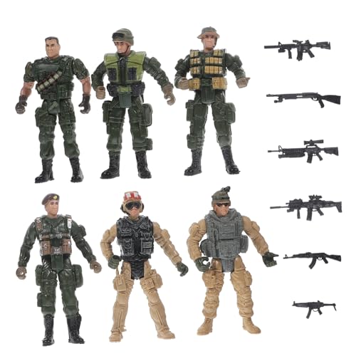 PartyKindom Mini Soldaten Modelle Feine Detailarbeit Kleine Militärfiguren für Sandtisch Dekoration Sammlung und Fantasiespiele Geeignet PartyKindom Mini Soldaten Modelle Feine Detailarbeit Kleine Militärfiguren für Sandtisch Dekoration Sammlung und Fantasiespiele Geeignet von PartyKindom