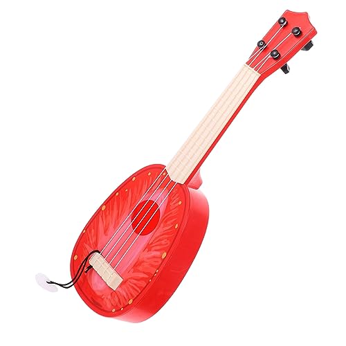 PartyKindom Mini Ukulele Gitarre Kunststoff Modell Simulierte Früchte Gitarrenspielzeug für Anfänger Tragbares Musikinstrument Partydekoration Hawaii Strand von PartyKindom