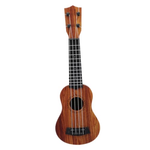 PartyKindom Mini Ukulele Holzspielzeug Gitarre Lernspielzeug für Jungen Mädchen Realistische Simulation Tragbar Dekorativ Musikalisches Lerninstrument und Fotorequisite von PartyKindom