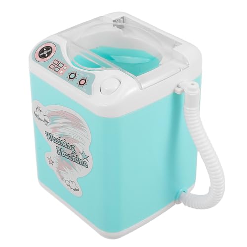 PartyKindom Mini Waschmaschine Make Up Schwammreiniger Rollenspiel Waschmaschine Kinderwaschmaschine Spielzeugwaschmaschine Make Up Pinselreiniger Kosmetikpinselreiniger Kunststoff von PartyKindom